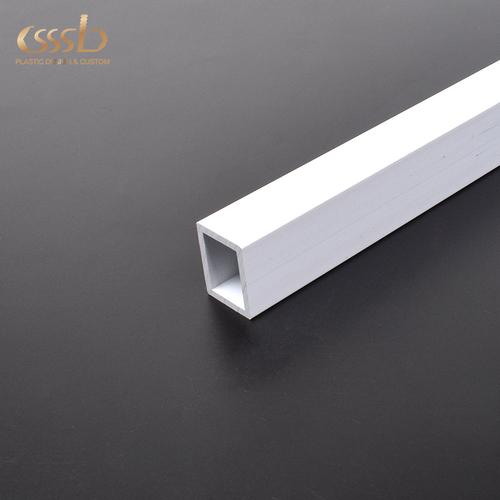 厂家来图来样定制pvc白色建材用小方管异型材塑料挤出加工